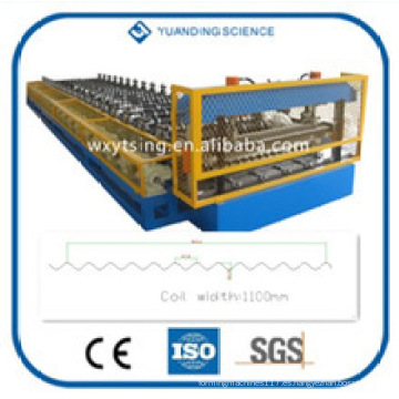 YTSING-YD-4328 Rollo corrugado automático completo que forma la maquinaria, rodillo de la cubierta del metal que forma la máquina